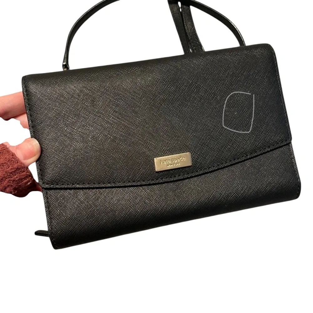 Kate Spade Laurel Way Black Cross Body Clutch/Purse